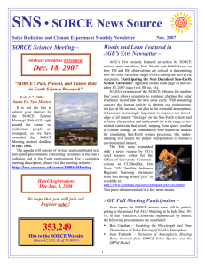 SNS • SORCE News Source Dec. 18, 2007