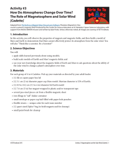 Activity #3 How Do Atmospheres Change Over Time? [Cadette]