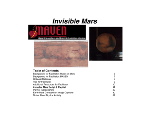 Invisible Mars  Table of Contents