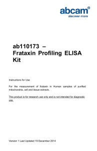 ab110173  – Frataxin  Profiling  ELISA Kit