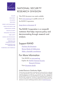 6 The RAND Corporation is a nonprofit from