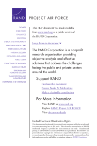 6 The RAND Corporation is a nonprofit from