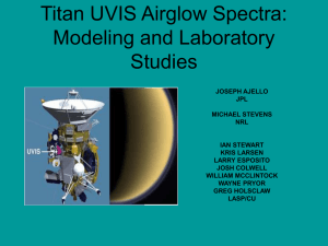 Titan UVIS Airglow Spectra: Modeling and Laboratory Studies