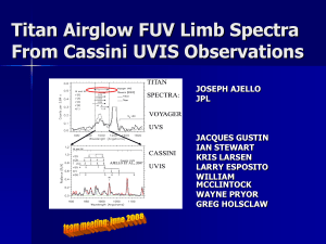 Titan Airglow FUV Limb Spectra From Cassini UVIS Observations