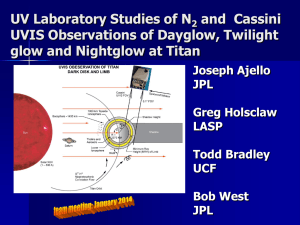 UV Laboratory Studies of N and  Cassini