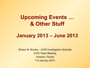 Upcoming Events … &amp; Other Stuff – June 2013 January 2013