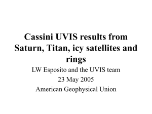 Cassini UVIS results from Saturn, Titan, icy satellites and rings