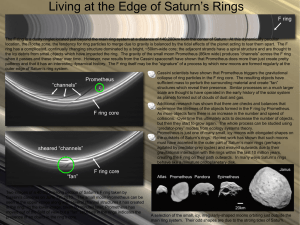 Living at the Edge of Saturn’s Rings F ring