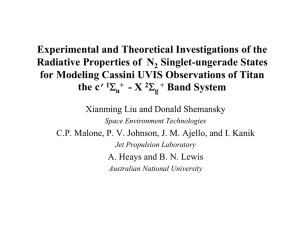 Experimental and Theoretical Investigations of the Radiative Properties of  N
