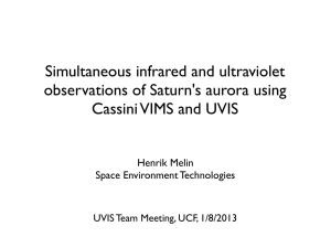 Simultaneous infrared and ultraviolet observations of Saturn's aurora using Henrik Melin