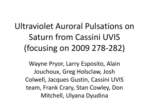 Ultraviolet Auroral Pulsations on Saturn from Cassini UVIS (focusing on 2009 278-282)