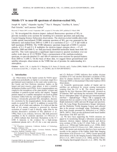 Middle UV to near-IR spectrum of electron-excited SO