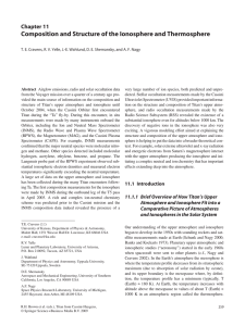 Composition and Structure of the Ionosphere and Thermosphere Chapter  11