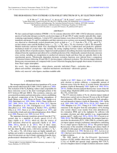 THE HIGH-RESOLUTION EXTREME-ULTRAVIOLET SPECTRUM OF N BY ELECTRON IMPACT Heays ,