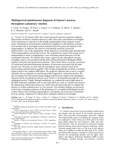 Multispectral simultaneous diagnosis of Saturn’s aurorae throughout a planetary rotation