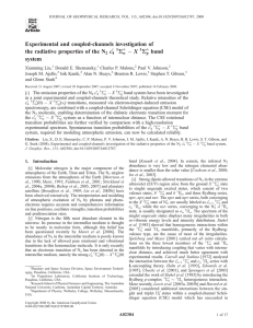 Experimental and coupled-channels investigation of X S the radiative properties of the N