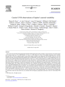 Cassini UVIS observations of Jupiter’s auroral variability