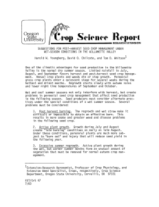 Science Report Pop Oregon University