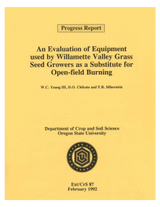 41 An Evaluation of Equipment Seed Growers as a Substitute for Open-field Burning