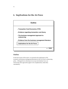6. Implications for the Air Force Outline