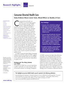 C Consumer-Directed Health Care