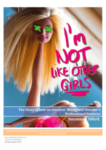 Susannah Sillett  The Story of how an Amateur Misogynist Became a