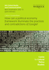 How can a political economy framework illuminate the practices Centre
