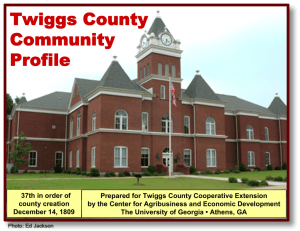Twiggs County Community Profile