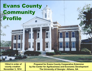 Evans County Community Profile