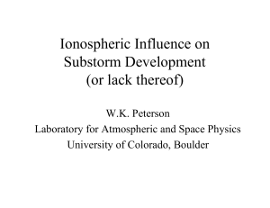 Ionospheric Influence on Substorm Development (or lack thereof) W.K. Peterson