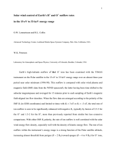 Solar wind control of Earth’s H and O outflow rates