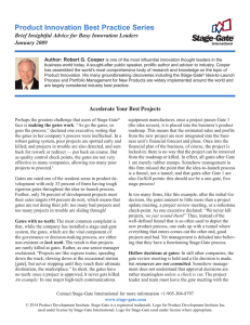 Product Innovation Best Practice Series January 2009 Author: Robert G. Cooper