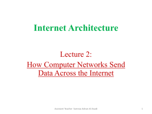 Internet Architecture Lecture 2: How Computer Networks Send Data Across the Internet