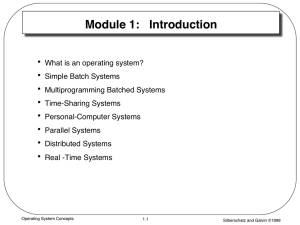 Module 1:   Introduction! • 