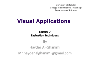 Visual Applications By Hayder Al-Ghanimi