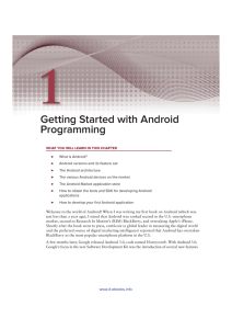 1 Getting Started with Android Programming