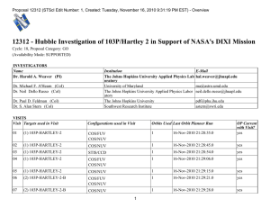 12312 - Hubble Investigation of 103P/Hartley 2 in Support of...