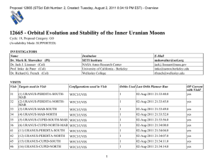 12665 - Orbital Evolution and Stability of the Inner Uranian...