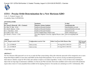 13311 - Precise Orbit Determination for a New Horizons KBO