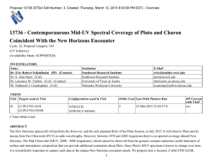 13736 - Contemporaneous Mid-UV Spectral Coverage of Pluto and Charon