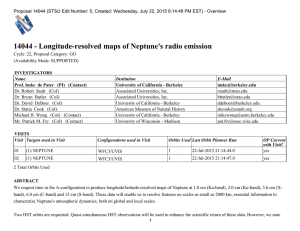 14044 - Longitude-resolved maps of Neptune's radio emission