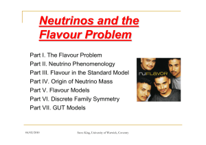 Neutrinos and the Flavour Problem