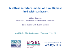 A diffuse interface model of a multiphase fluid with surfactant Oliver Dunbar