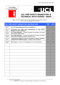 UCL Fire Safety Guide: Mandatory Instructions & Technical Notes