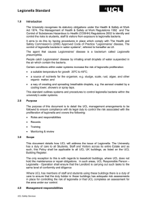 Legionella Standard