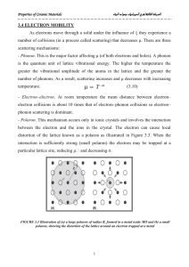 3.4 ELECTRON MOBILITY