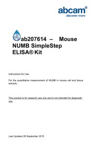 ab207614  –    Mouse NUMB SimpleStep ELISA® Kit