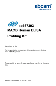 ab157393  – MAOB Human ELISA Profiling Kit