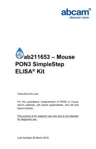 ab211653 – Mouse PON3 SimpleStep ELISA Kit