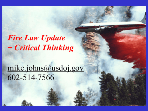 602-514-7566 Fire Law Update + Critical Thinking